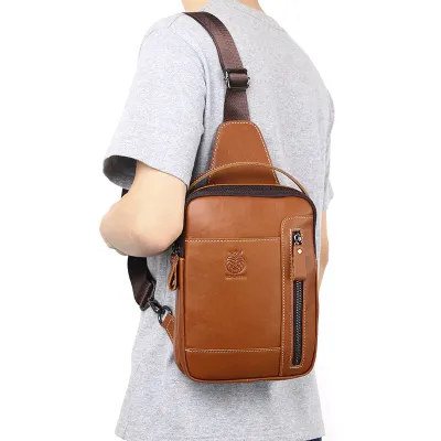 SUPERIOR BROWN CHEST BAG